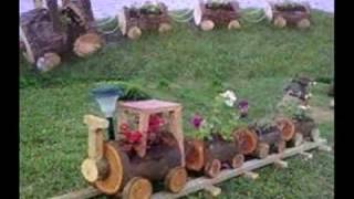 Decoracion De Jardines Con Troncos De Madera