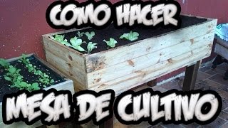 Como Hacer Una Mesa De Cultivo Con Palets || Huerto Urbano || La Huertina De Toni