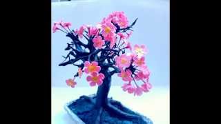 Bonsaï en porcelaine froide/ bonsai hecho con porcelana fria