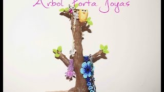 Ãrbol Porta Joyas porcelana fria – Manualidades Faciles Plastilina