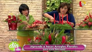 Aprende a hacer arreglos florales para Navidad