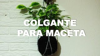 Colgante para maceta de trapillo !!!